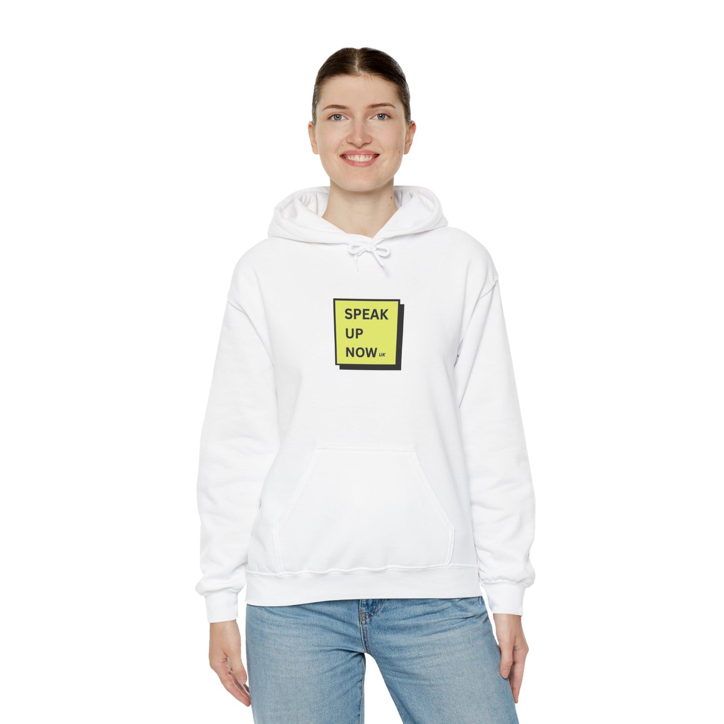 Speak Up Now | White Hoodie