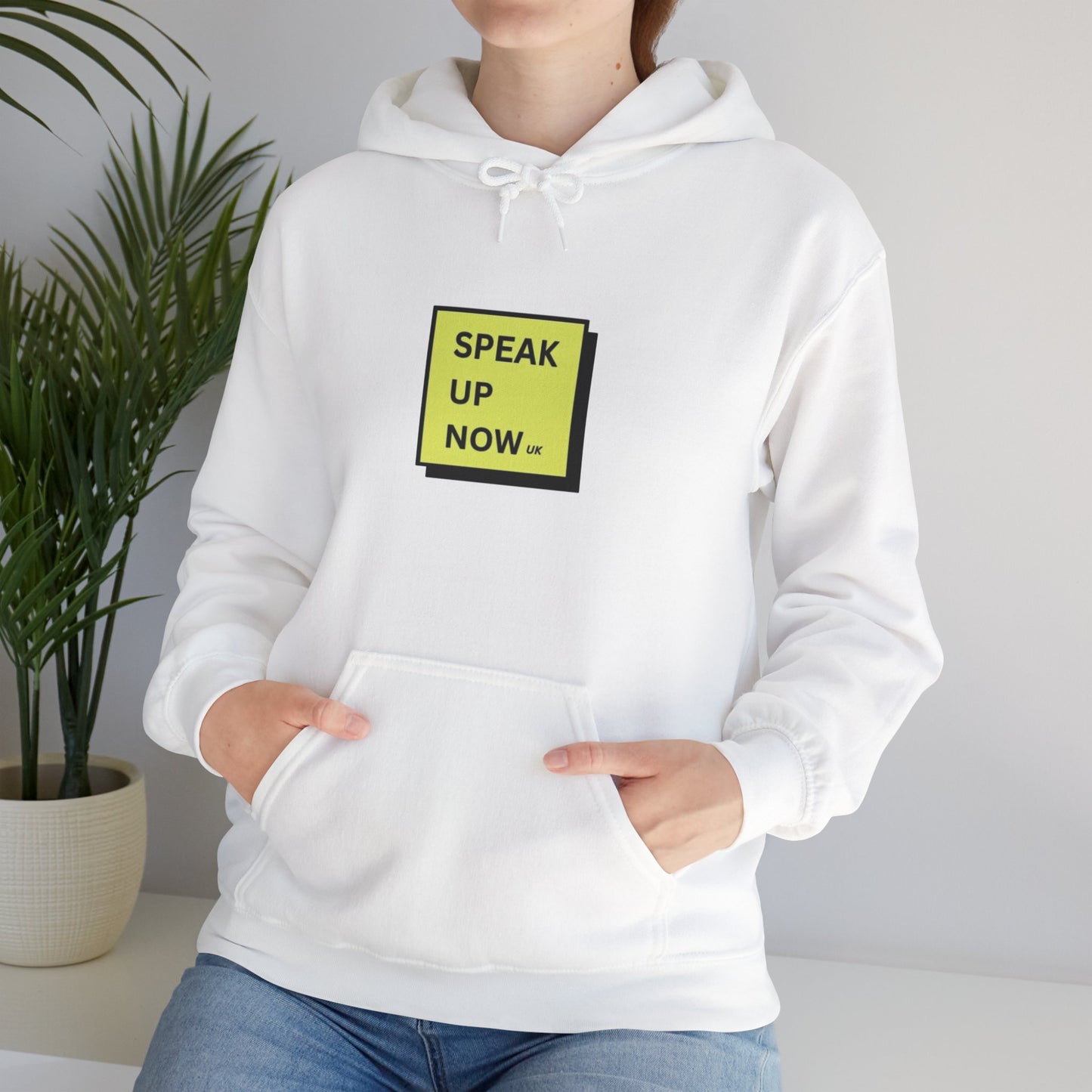 Speak Up Now | White Hoodie